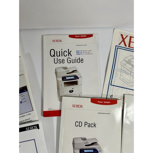Xerox Phaser 3635 MFP Quick Use AND Installation Guide Paper Manuals /CDs Copier - Picture 2 of 9